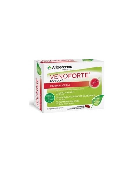 Arkopharma Venoforte Piernas Ligeras, 30 Cápsulas