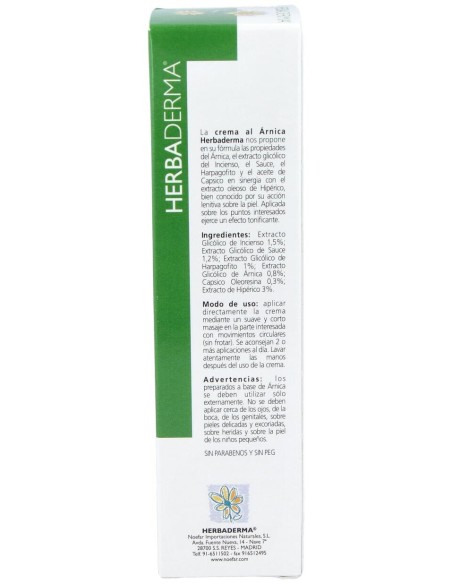 Noefar Herbaderma Arnica Sin Parabenos 100Ml