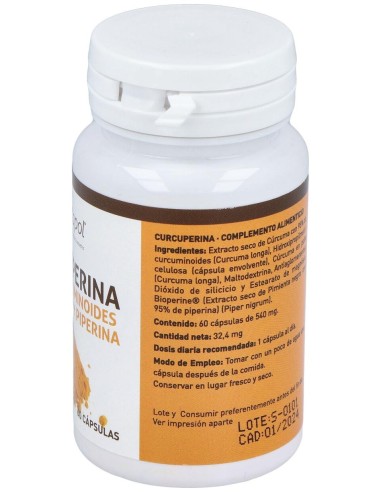 Plantapol Curcuperina Con Curcuminoides Y Piperina 60 Capsulas