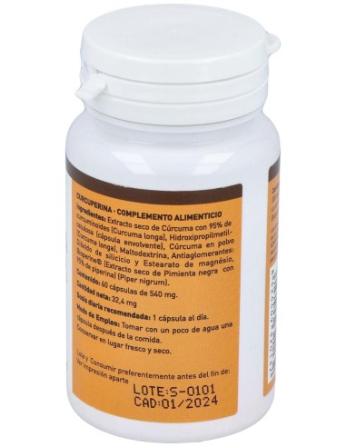 Plantapol Curcuperina Con Curcuminoides Y Piperina 60 Capsulas
