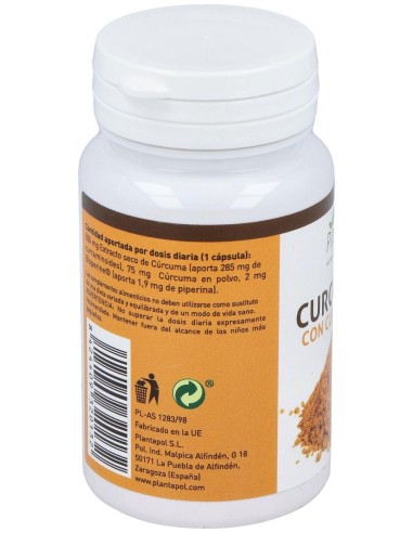 Plantapol Curcuperina Con Curcuminoides Y Piperina 60 Capsulas