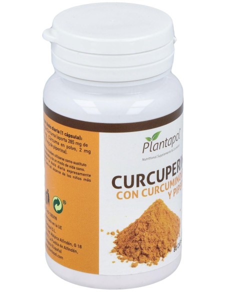 Plantapol Curcuperina Con Curcuminoides Y Piperina 60 Capsulas