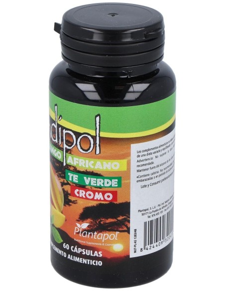 Plantapol Adipol Mango Africano_ Te Verde_ Cromo 60 Capsulas