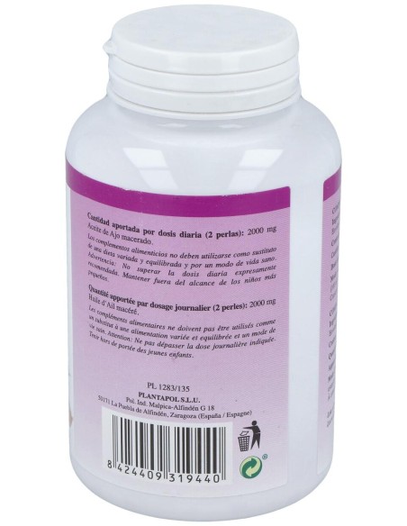 Plantapol Ajo 1000 Aceite De Ajo120Perlas