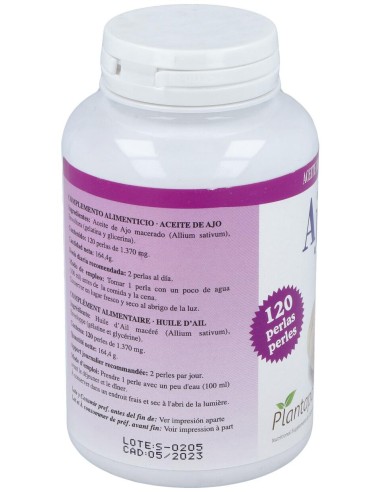 Plantapol Ajo 1000 Aceite De Ajo120Perlas