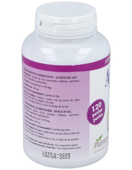 Plantapol Ajo 1000 Aceite De Ajo120Perlas
