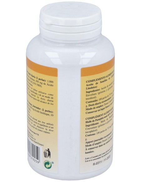 Plantapol Cucurpol Aceite Calabaza 100 Perlas