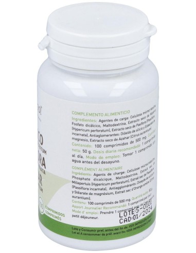 Plantapol Hiperico Pasiflora Azahar 100 Comprimidos