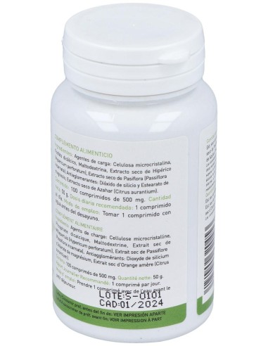 Plantapol Hiperico Pasiflora Azahar 100 Comprimidos
