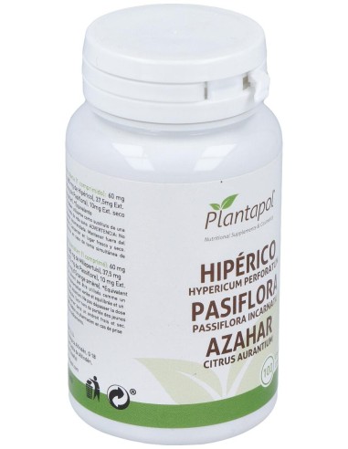 Plantapol Hiperico Pasiflora Azahar 100 Comprimidos