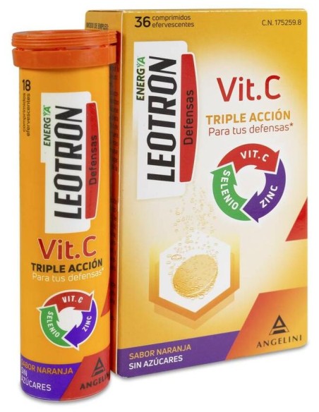 Leotron Vitamina C 36 Comp Efervescentes