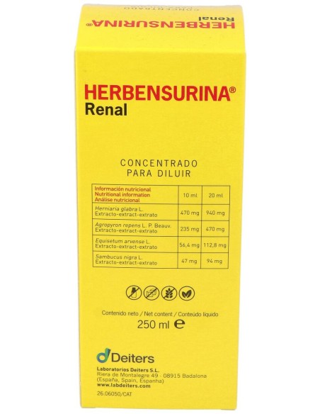 Herbensurina Concentrado Para Diluir, 250 Ml
