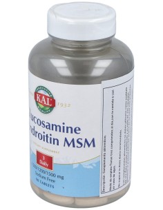 Kal Glucosamina/Condroitina/Msm 90 Comp 2