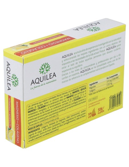 Aquilea Magnesio + Colágeno, 30 Comprimidos