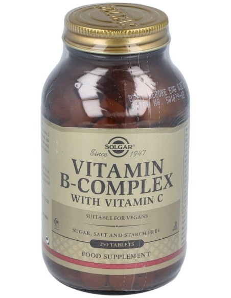 Solgar B-Complex Con Vitamina C 250 Comp