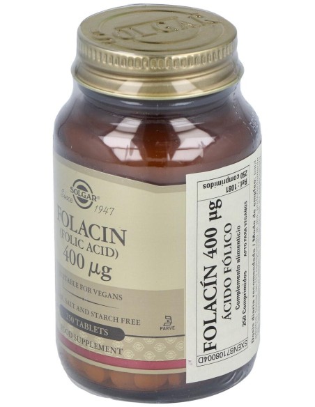 Acido Folico 400Mcg. (Folacin) 250Comp