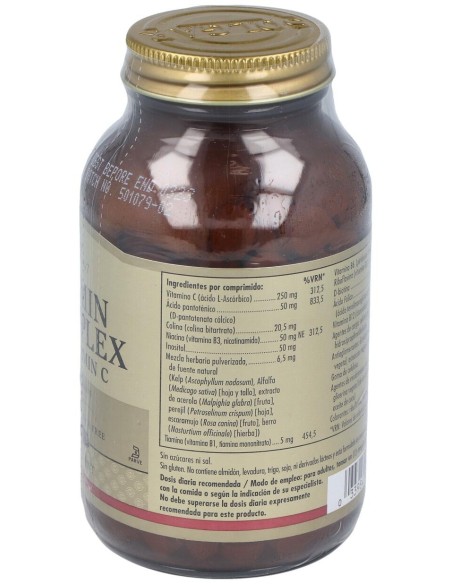 Solgar B-Complex Con Vitamina C 250 Comp