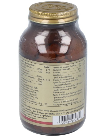 Solgar B-Complex Con Vitamina C 250 Comp