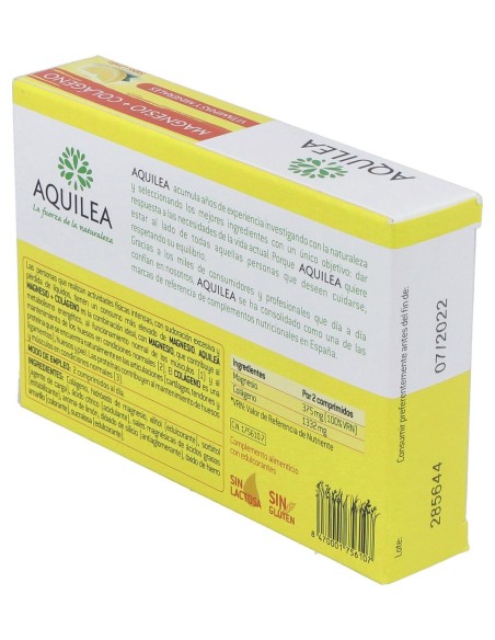 Aquilea Magnesio + Colágeno, 30 Comprimidos