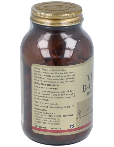 Solgar B-Complex Con Vitamina C 250 Comp