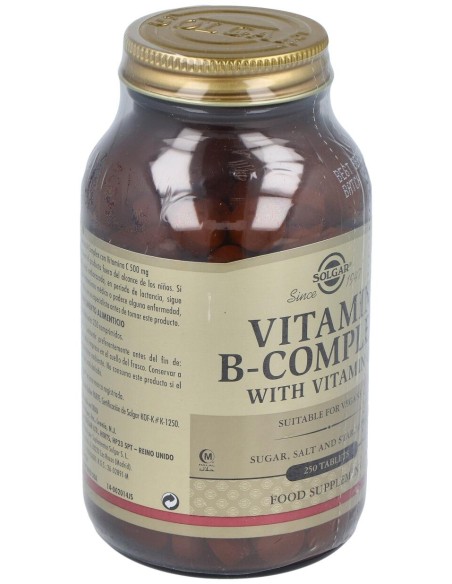 Solgar B-Complex Con Vitamina C 250 Comp