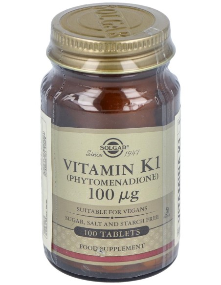Vitamina K Natural 100Mcg. 100Comp.