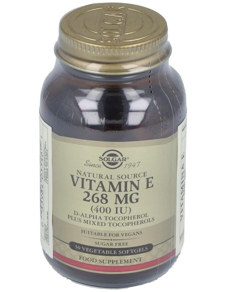 Vitamina E 400Iu (268Mg) 50Cap.Blanda Veg.