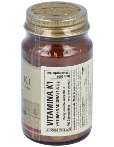 Vitamina K Natural 100Mcg. 100Comp.