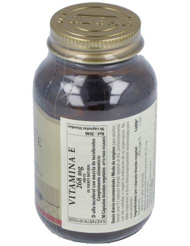 Vitamina E 400Iu (268Mg) 50Cap.Blanda Veg.