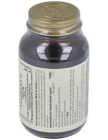 Vitamina E 400Iu (268Mg) 50Cap.Blanda Veg.