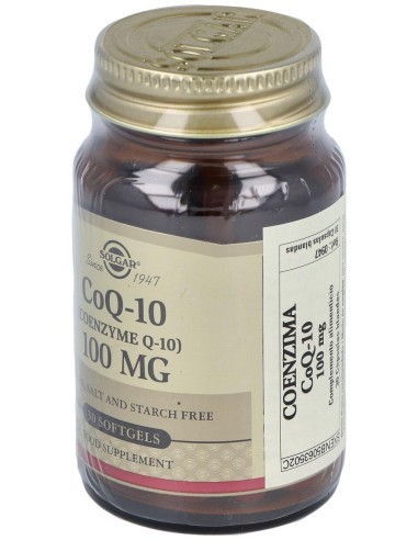 Coenzima Q10 100Mg. 30Cap.De Gelatina Blanda
