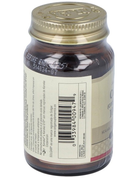Coenzima Q10 100Mg. 30Cap.De Gelatina Blanda