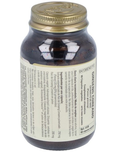 Ginseng Coreano-Raiz-(Panax Ginseng ) 60Veg.