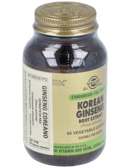 Ginseng Coreano-Raiz-(Panax Ginseng ) 60Veg.