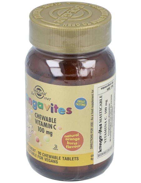 Kangavites Vit.C Naranja Infantil 90Comp.Mast.