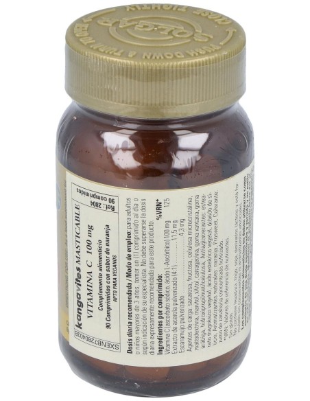 Kangavites Vit.C Naranja Infantil 90Comp.Mast.