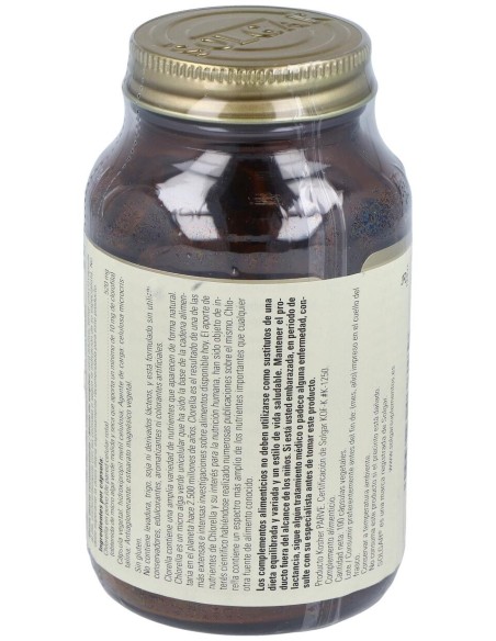 Solgar Clorela De Pared Celular Rota 520Mg 100Vcaps