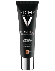 Vichy Dermablend 3D Correction Maquillaje 55 Bronze Spf 25, 30 Ml