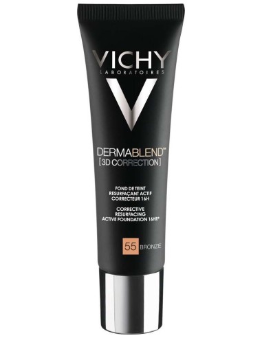 Vichy Dermablend 3D Correction Maquillaje 55 Bronze Spf 25, 30 Ml