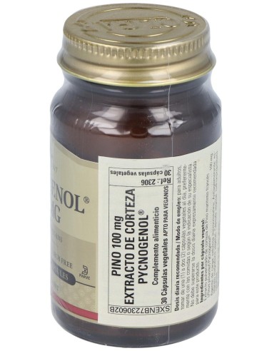 Solgar Pycnogenol 100Mg Extracto De Corteza De Pino 30Vcaps
