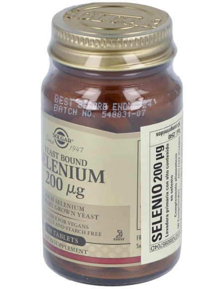 Selenio En Levadura 200Mcg.50Comp.