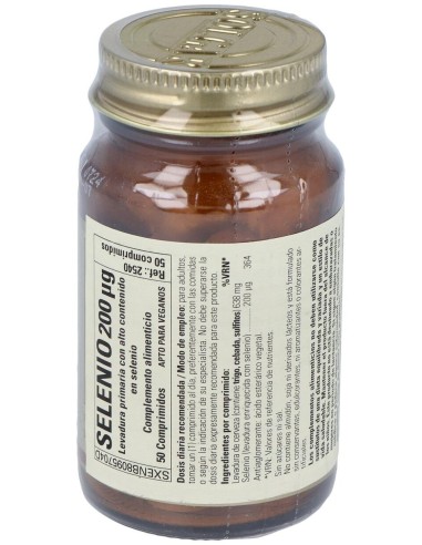 Selenio En Levadura 200Mcg.50Comp.