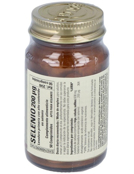 Selenio En Levadura 200Mcg.50Comp.
