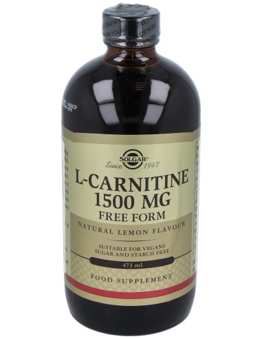 Solgar L-Carnitina Líquida 1500Mg Sabor Limón 473Ml