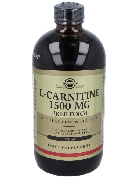 Solgar L-Carnitina Líquida 1500Mg Sabor Limón 473Ml