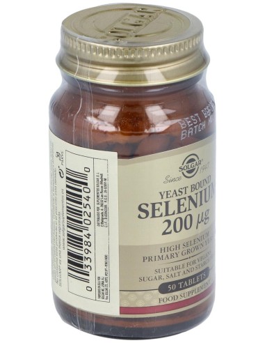 Selenio En Levadura 200Mcg.50Comp.