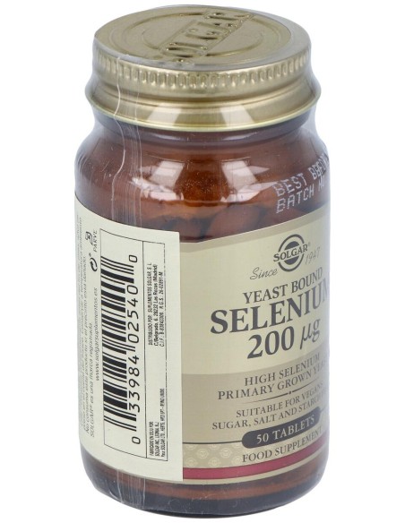 Selenio En Levadura 200Mcg.50Comp.