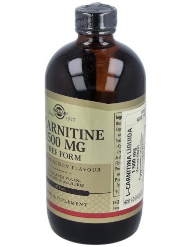 Solgar L-Carnitina Líquida 1500Mg Sabor Limón 473Ml
