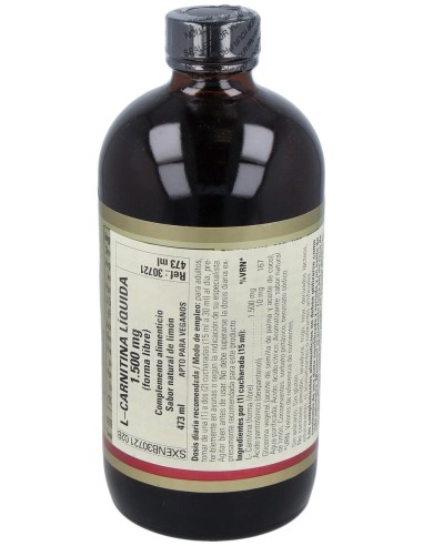 Solgar L-Carnitina Líquida 1500Mg Sabor Limón 473Ml