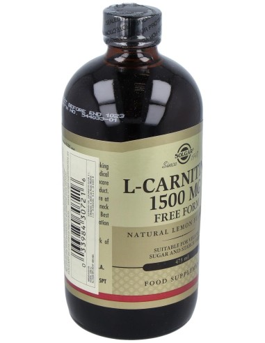 Solgar L-Carnitina Líquida 1500Mg Sabor Limón 473Ml